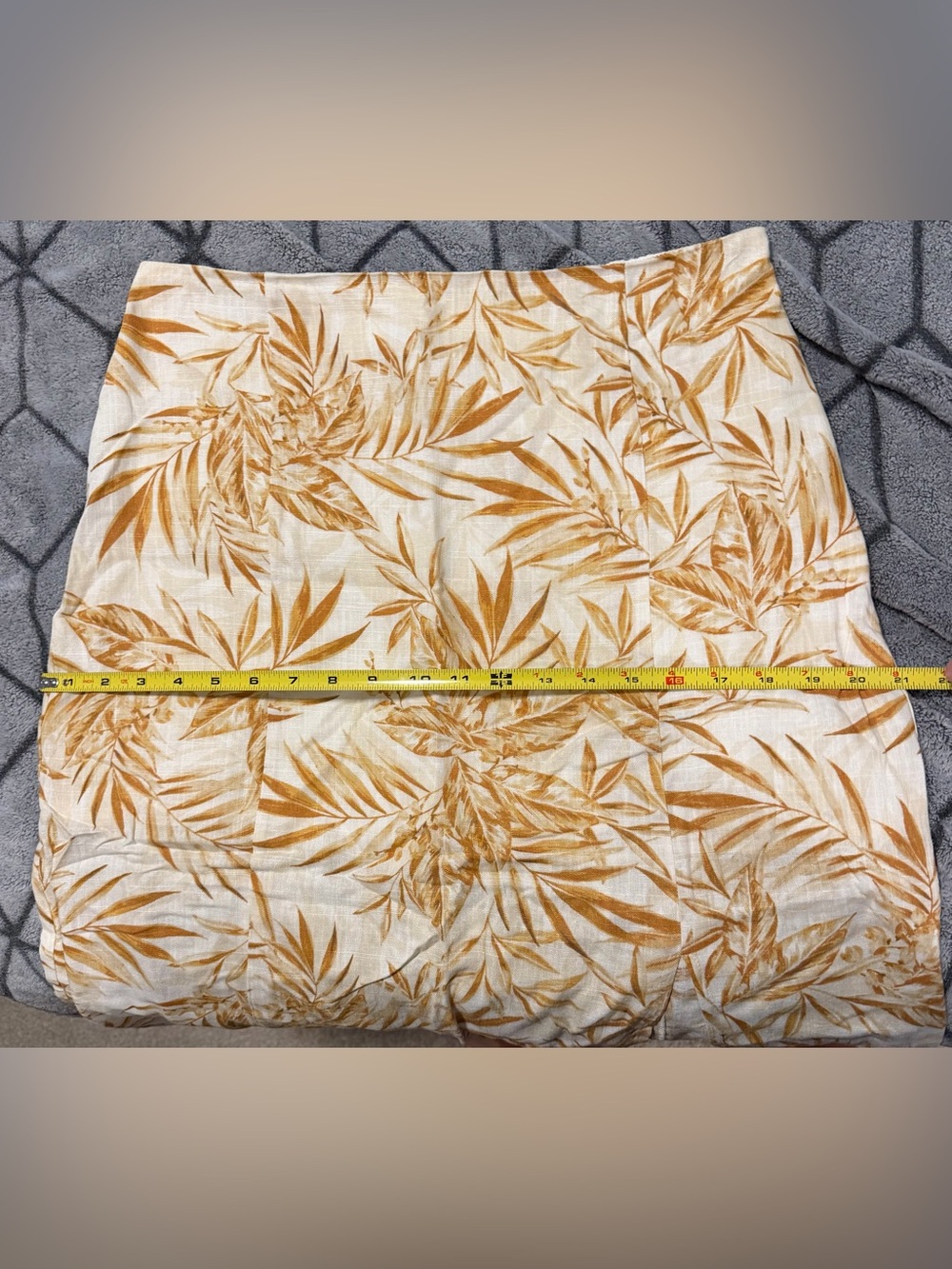Lost & Wander Linen Blend Midi Skirt Tropical Print - Picture 14 of 14